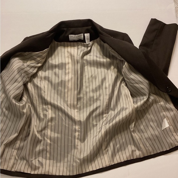 Alfred Dunner 100%Wool Brown Blazer - Picture 7 of 8